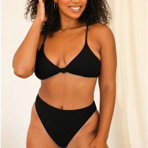 Seashore high-waisted waffle bottoms by Dippin' Daisys